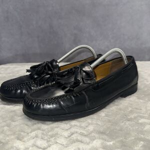 Cole Haan Tassel Kiltie Pinch Loafer Men’s 10 D Black Leather Slip On C02691